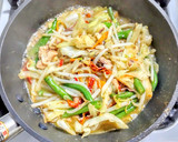 イワシ水煮缶と干し桜エビ入り野菜炒め作り方7写真