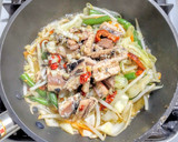 イワシ水煮缶と干し桜エビ入り野菜炒め作り方6写真