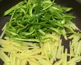 たっぷりピーマンとじゃがいものカレー炒め作り方3写真