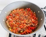 トルコ風モロッコいんげんと挽肉のトマト煮作り方4写真
