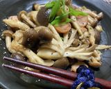 ガリバタ醤油で山盛りきのこ♪作り方7写真