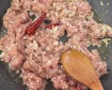 鶏ひき肉と実山椒のシビカラそぼろ作り方3写真