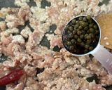 鶏ひき肉と実山椒のシビカラそぼろ作り方4写真