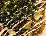 米粉の豚玉モダン焼き作り方4写真
