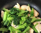 カジキマグロと小松菜炒め作り方2写真