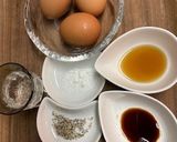 ゴマ油で焼く具たくさんだし巻き玉子作り方2写真