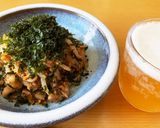 卵黄がポイント！はばのりと豚バラもやし作り方5写真
