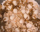 ベビーホタテと塩昆布の炊き込みご飯作り方3写真