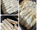 さっぱり満足☆鶏胸肉と大葉の餃子の皮巻き作り方3写真