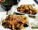 ナスと玉ねぎで！鶏の生姜焼き風作り方8写真