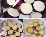 鶏もも肉とさつま芋ときのこの甘辛ゴマ炒め作り方2写真
