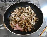 栗とまいたけのペペロンチーノ作り方5写真