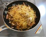 栗とまいたけのペペロンチーノ作り方7写真
