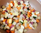 カゴメ　トマトソース缶☆ミネストローネ作り方3写真