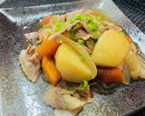 フライパン１つ☆無水で時短こく旨肉じゃが作り方14写真