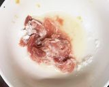 レンジもやし入コク旨さっぱり甘酢味噌酢豚作り方1写真