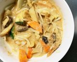 レンジ肉無チクワきな粉味噌カルボ味野菜炒作り方16写真