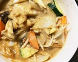 レンジ肉無チクワきな粉味噌カルボ味野菜炒作り方18写真