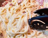 濃厚！カルボナーラうどん作り方5写真