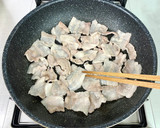 麺つゆで簡単＊豚肉と小松菜のとろみ炒め＊作り方3写真