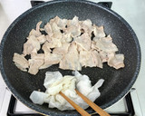 麺つゆで簡単＊豚肉と小松菜のとろみ炒め＊作り方4写真