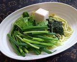 緑のバジル中華作り方1写真