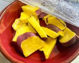 さつまいもと豚肉の甘辛炒め作り方3写真
