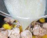 蜂蜜レモンで作る鶏手羽元と薩摩芋煮作り方8写真