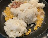 簡単　ツナコーンチャーハン　余りご飯で作り方2写真
