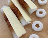 お弁当☆チーズ inハートちくわ作り方2写真