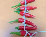 吊るし唐辛子⭐︎不器用でも小さくても簡単作り方1写真