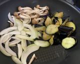 ナス・野菜・ウインナーのケチャップ炒め作り方3写真