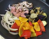 ナス・野菜・ウインナーのケチャップ炒め作り方5写真