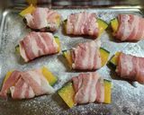 かぼちゃの肉巻き~甘辛生姜だれ作り方3写真