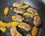 かぼちゃの肉巻き~甘辛生姜だれ作り方5写真