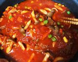 冷凍とんかつのトマト缶煮作り方8写真