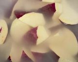 鶏ムネ肉と舞茸とさつまいもの豆乳シチュー作り方1写真