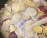 鶏ムネ肉と舞茸とさつまいもの豆乳シチュー作り方12写真
