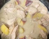 鶏ムネ肉と舞茸とさつまいもの豆乳シチュー作り方13写真