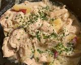 鶏ムネ肉と舞茸とさつまいもの豆乳シチュー作り方14写真