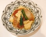 離乳完了期☆油麩の卵とじ風☆取り分け可作り方4写真