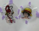 ルフィ　ウタ　オブアート　キャラ弁作り方4写真