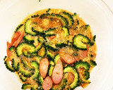 レンジでゴーヤとウインナーの卵炒め作り方7写真