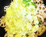 れんこんたまごチャーハン♡作り方2写真