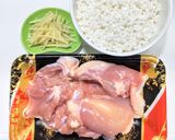 鶏もも肉の炊き込みご飯（海南鶏飯）作り方1写真