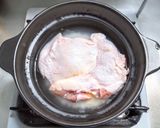 鶏もも肉の炊き込みご飯（海南鶏飯）作り方4写真
