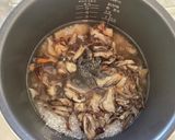 舞茸と塩昆布のおこわ作り方5写真