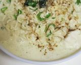 サッポロ一番塩ラーメンの濃厚豆乳作り方4写真