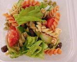 パスタやビーンズのシェイクサラダ作り方4写真