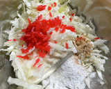 主な材料3つでお豆腐のお好み焼き風作り方2写真